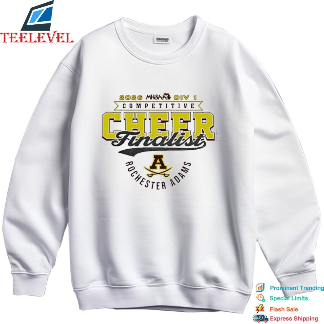 Rochester Adams Highlanders 2026 MHSAA Cheer D1 Finalist T-shirts
