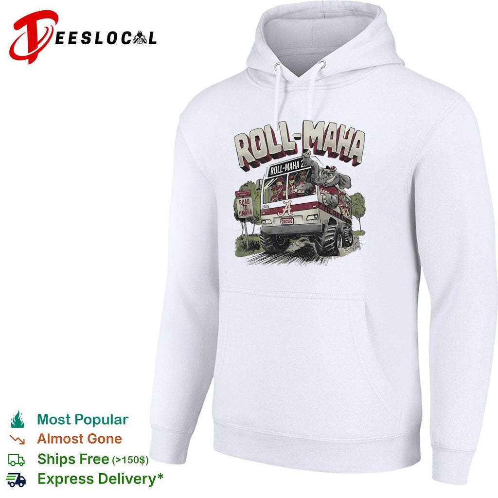 Roll-Maha Alabama Crimson Tide 2026 Road to Omaha shirt