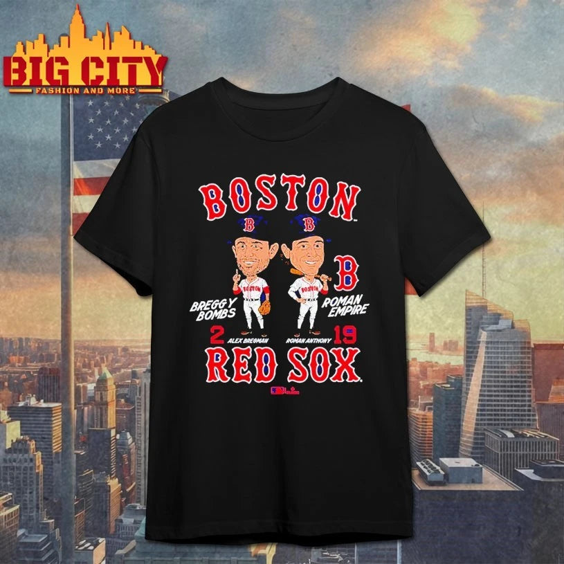 Roman Anthony And Alex Bregman Boston Red Sox Player Duo Caricature Shirt
