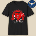 Romanticise This Valentine’s Heart Vintage Black T-Shirt