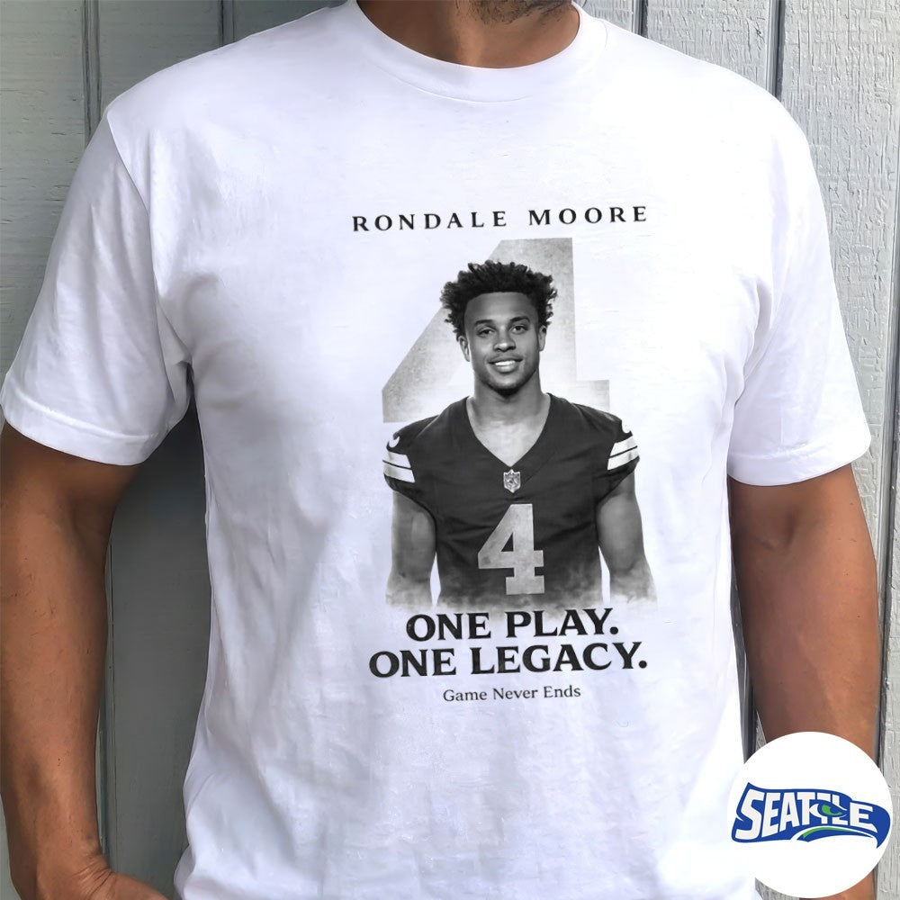 Rondale Moore 2000-2026 One Play One Legacy Game Never Ends shirt