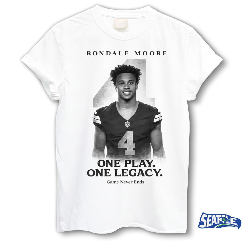 Rondale Moore 2000-2026 One Play One Legacy Game Never Ends shirt