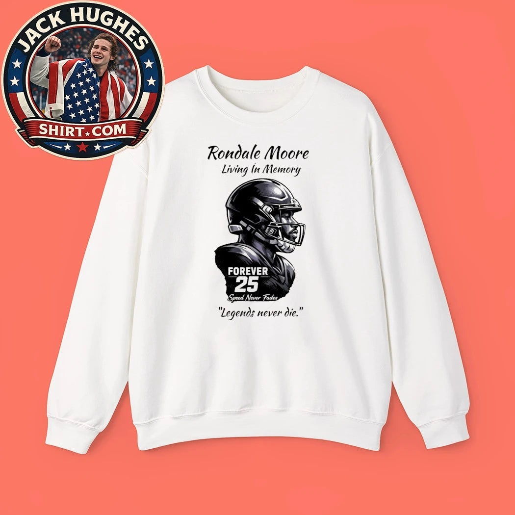 Rondale Moore Living In Memory Forever 25 Speed Never Fades Legends Never Die Tribute Shirt