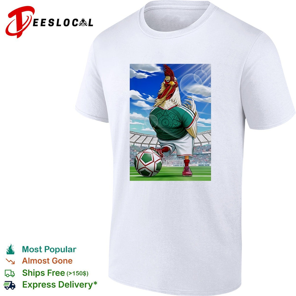 Rooster Fighter Mexican Soccer Fan Athlete Mayan Calendar shirt