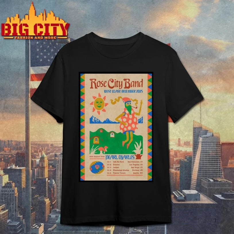 Rose City Band 2025 West Coast December Tour Poster shirt