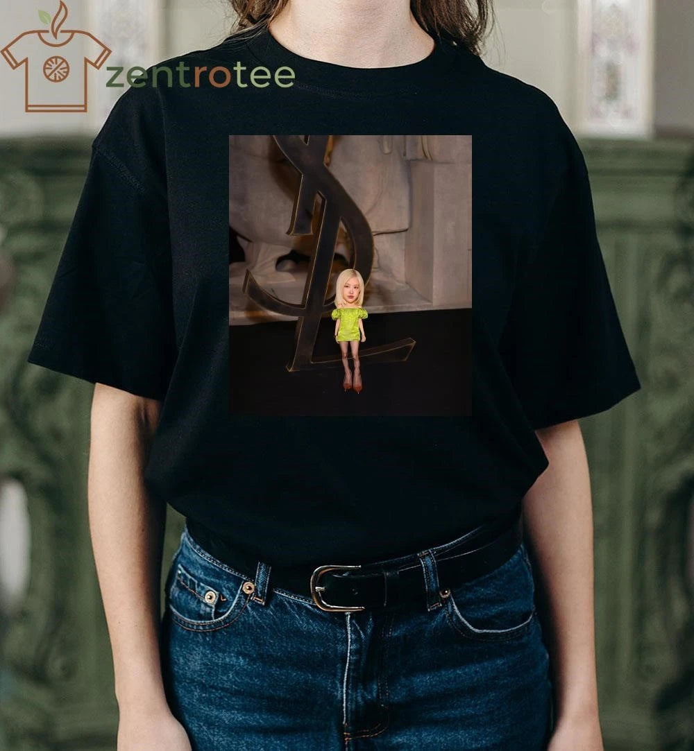 Rosé at Saint Laurent 2026 meme tee
