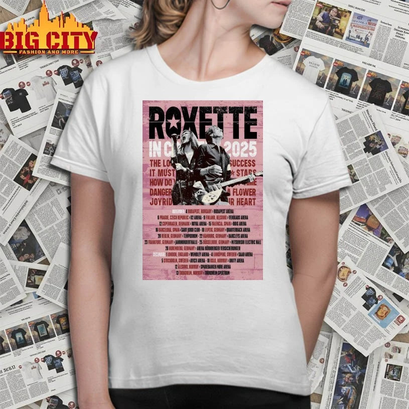 Roxette In Concert November And December 2025 Poster shirt