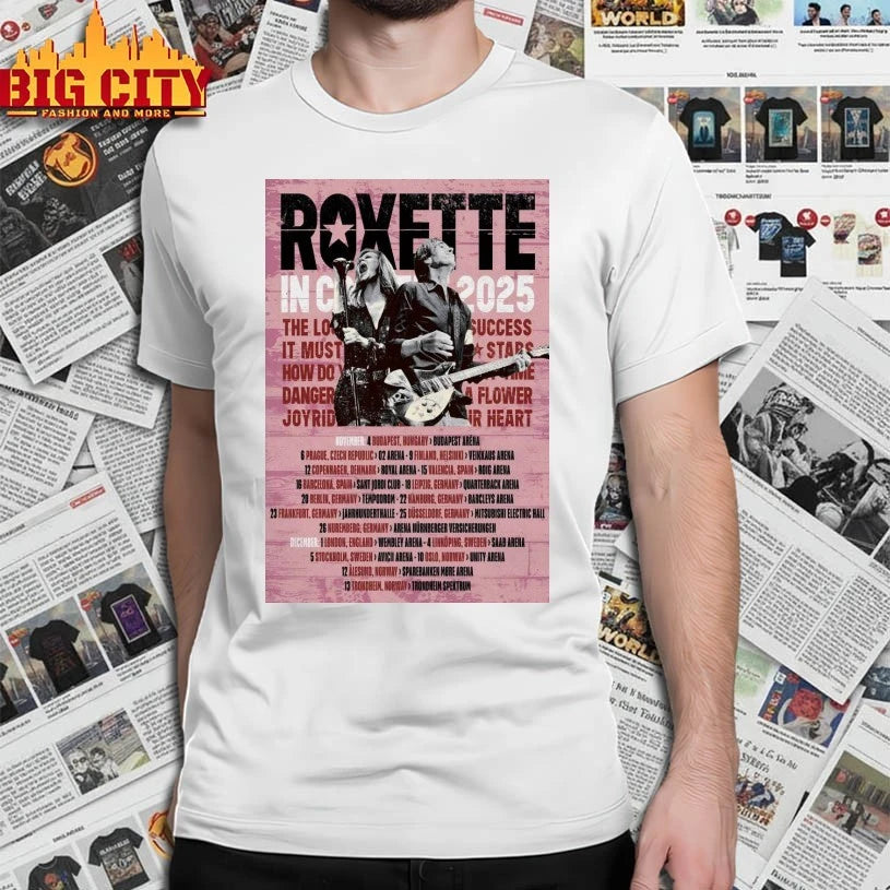 Roxette In Concert November And December 2025 Poster shirt