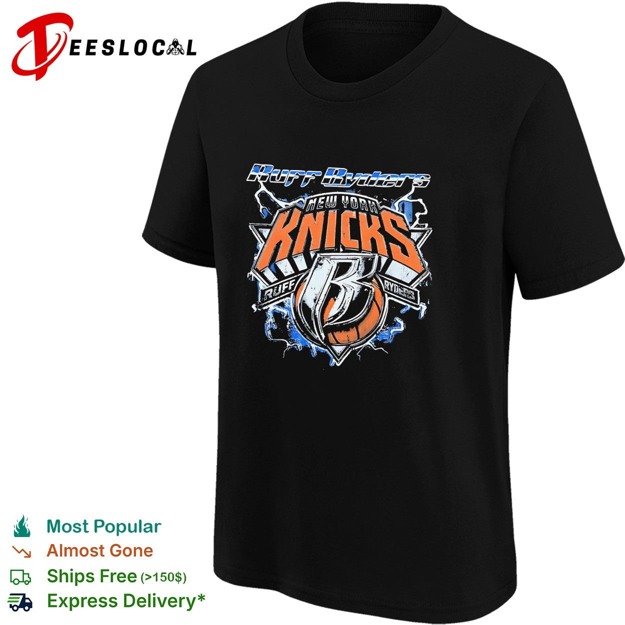 Ruff Ryders New York Knicks B logo Rap Hip Hop Music Parody shirt