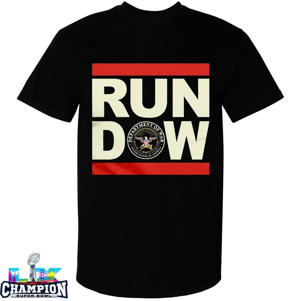 Run Dow Department Of War United States Of America T-shirts