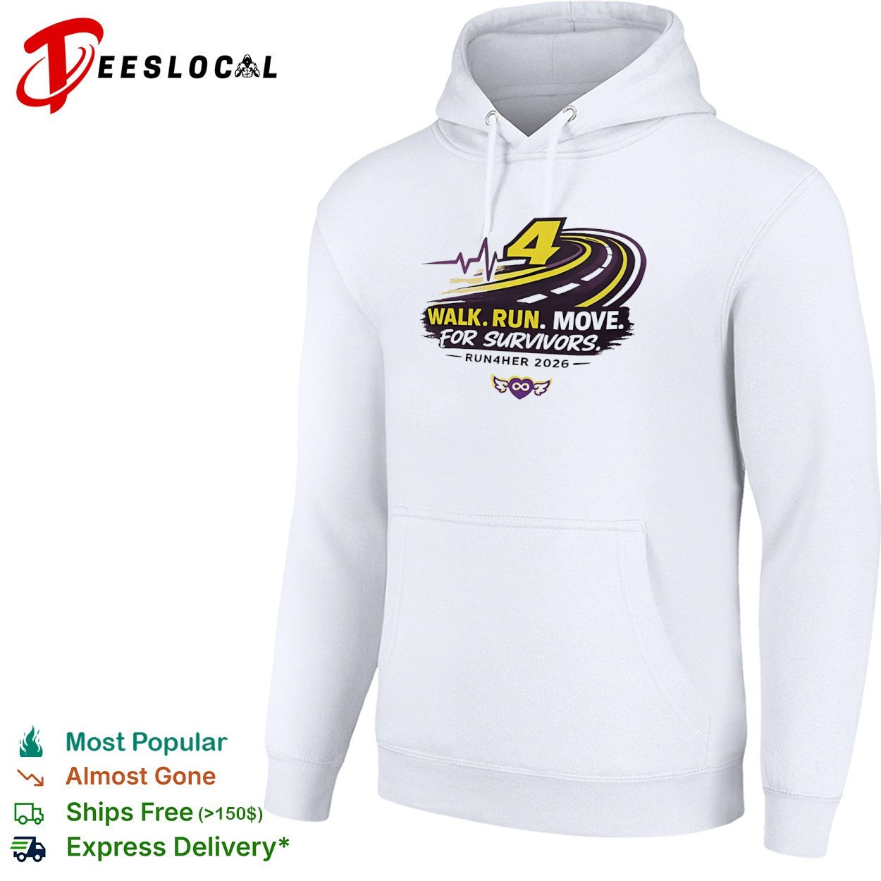 Run4her 2026 walk run move for survivors shirt