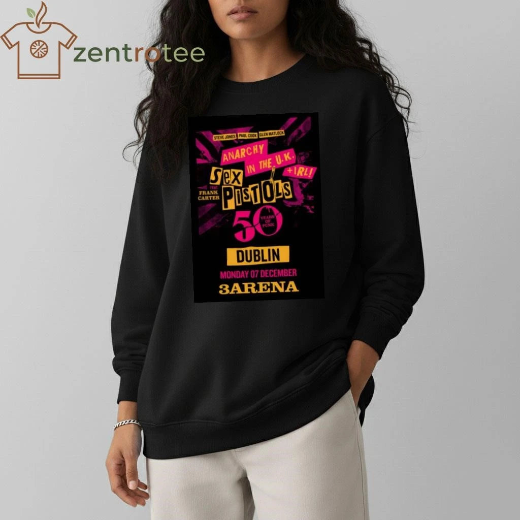 SEX PISTOLS 50 Years 2026 Tour DUBLIN tee