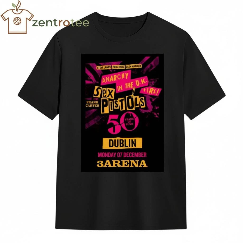 SEX PISTOLS 50 Years 2026 Tour DUBLIN tee