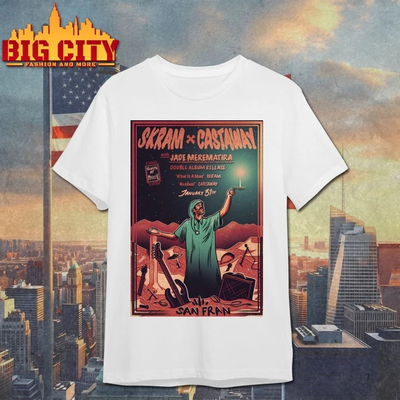 SKRAM And Castaway Jan 31 2026 San Fran In Wellington NZ Poster shirt