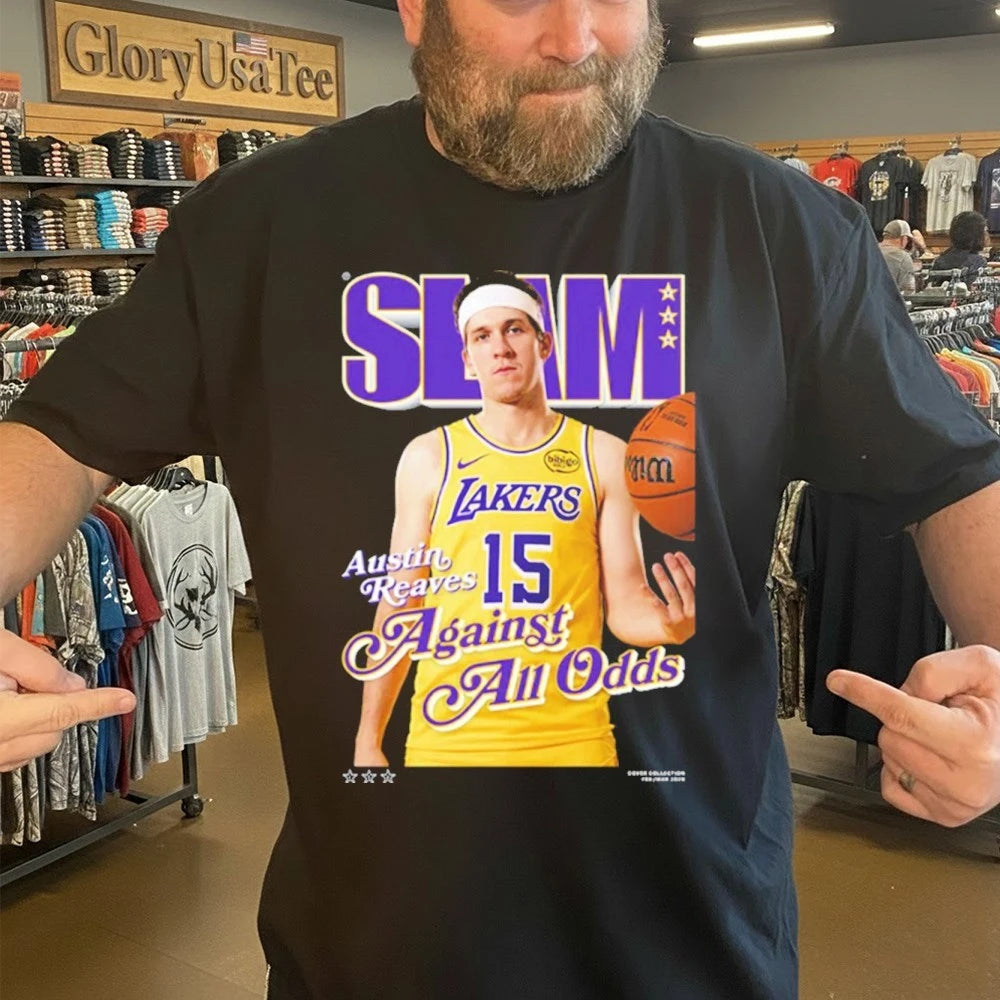 SLAM 260 Cover Tee Austin Reaves Against All Odds Los Angeles Laker NBA T-Shirt