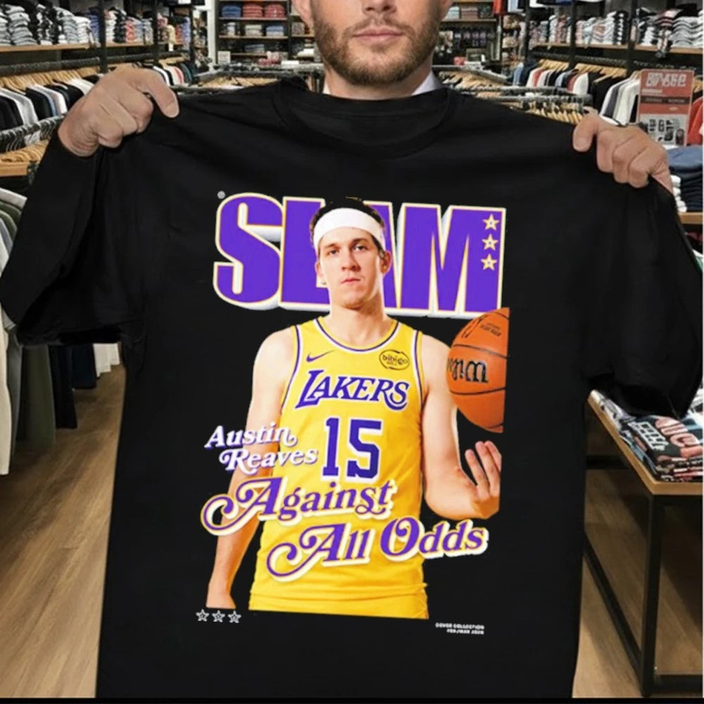 SLAM 260 Cover Tee Austin Reaves Against All Odds Los Angeles Laker NBA T-Shirt