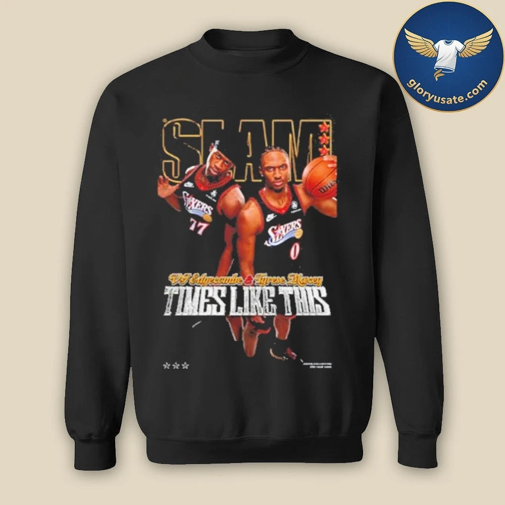 SLAM 260 Cover Tee Tyrese Maxey And VJ Edgecombe Time Like This Shirt