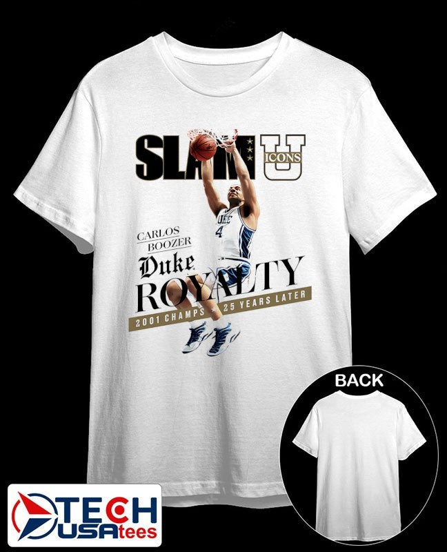 SLAM Carlos Boozer Duke Royalty 2001 Champs 25 years later shirt