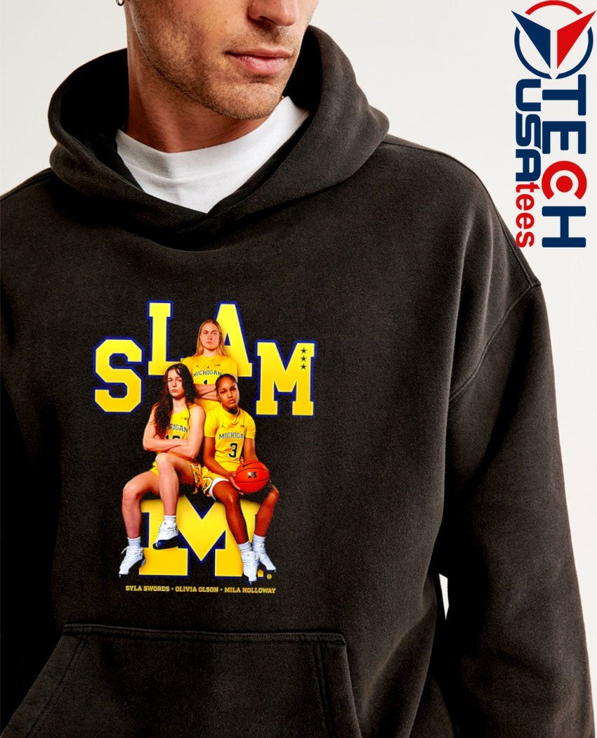 SLAM Michigan WBB Syla Swords Olivia Olson Mila Holloway shirt