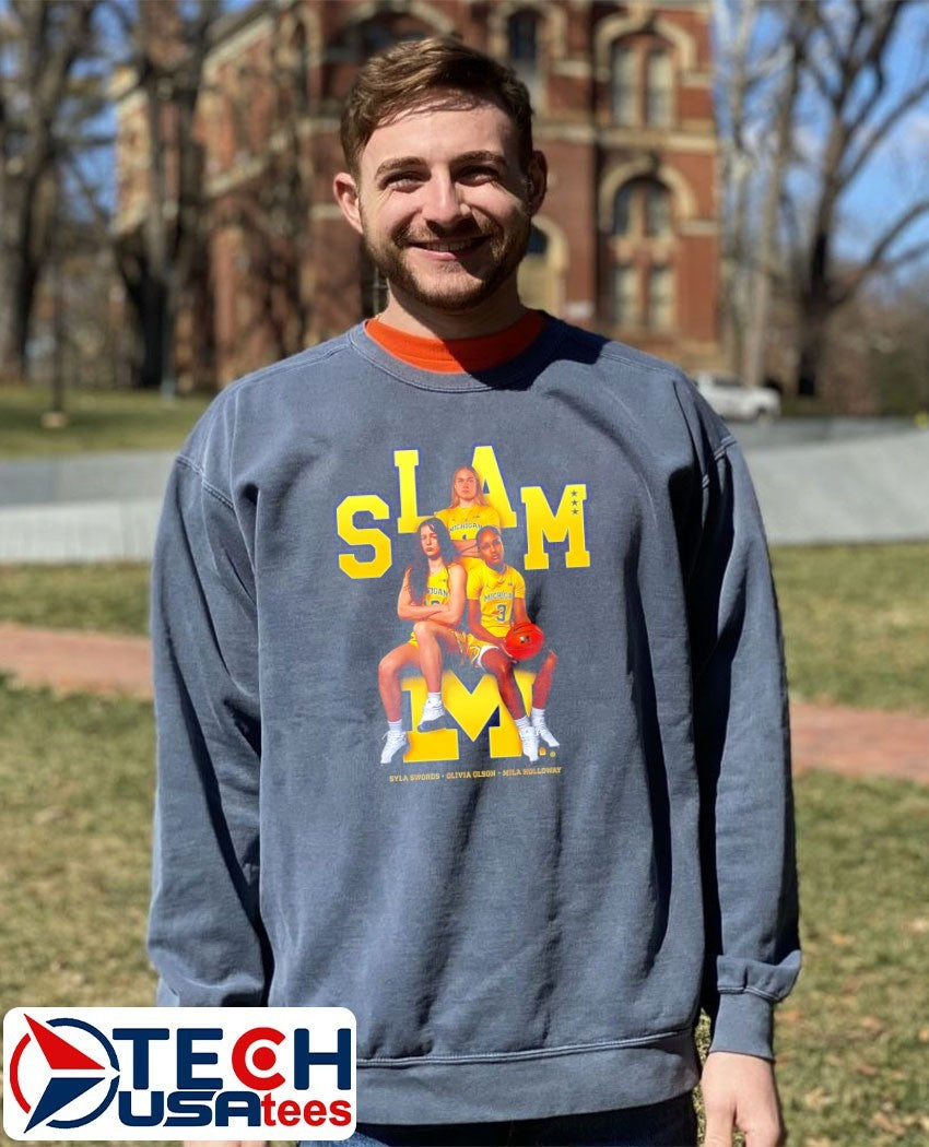 SLAM Michigan WBB Syla Swords Olivia Olson Mila Holloway shirt