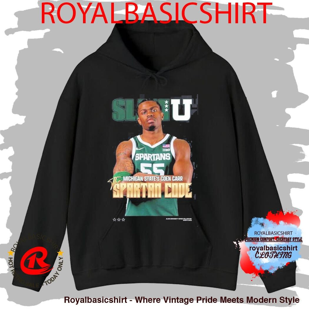 SLAMU Michigan State Spartans Coen Carr The Spartan Code Magazine Cover T-Shirt