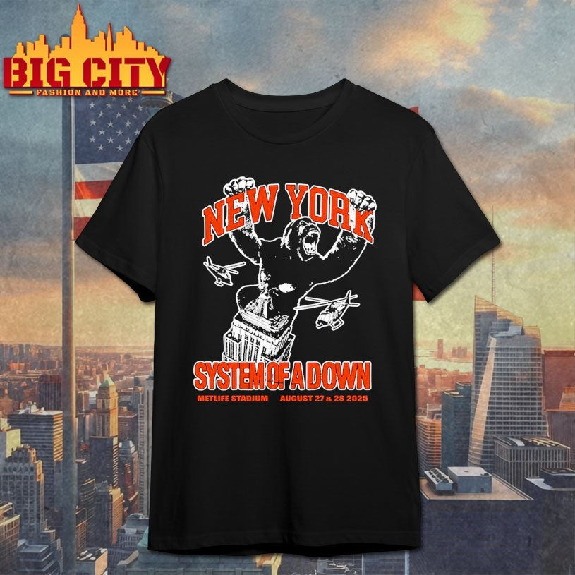 SOAD New York City 2025 East Rutherford, NJ 08.28.2025 King Kong Shirts