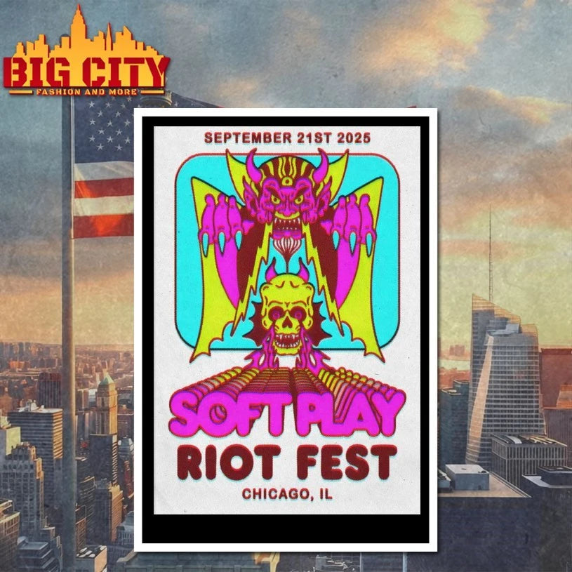 SOFT PLAY Riot Fest In Chicago IL Sep 21 2025 Poster Shirt