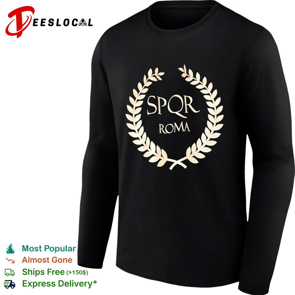 SPQR Roma laurel wreath shirt