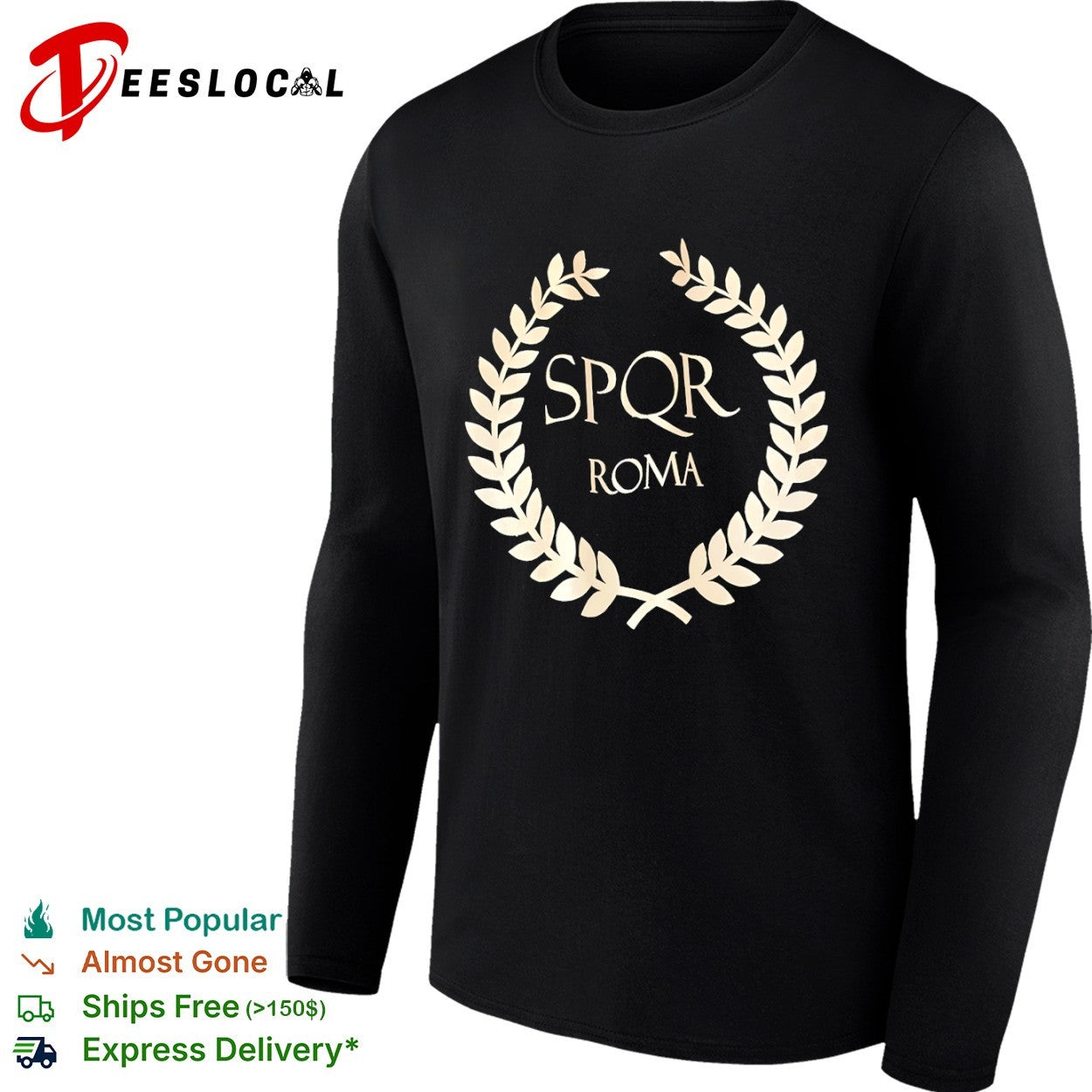 SPQR Roma laurel wreath shirt