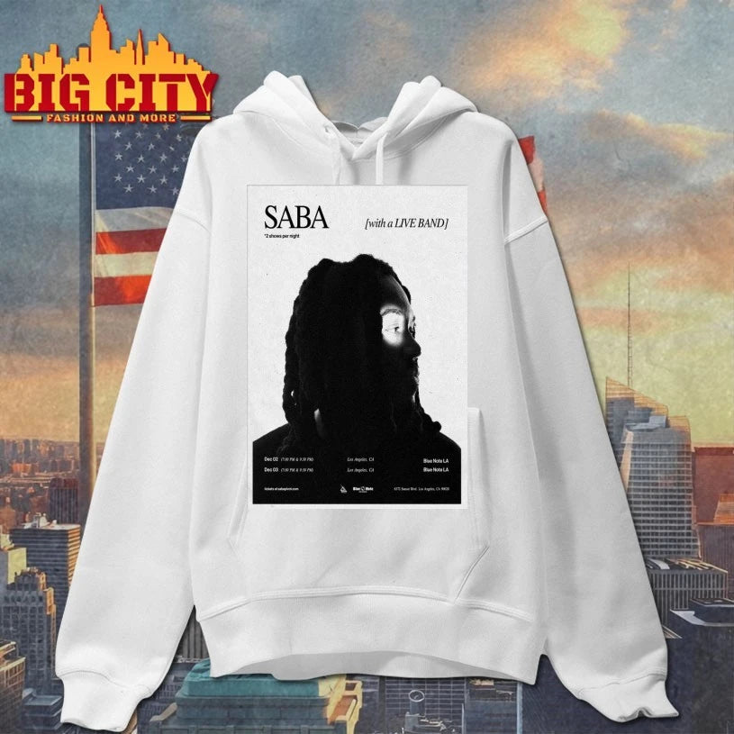 Saba Dec 2-3 2025 Blue Note LA Los Angeles CA Poster shirt