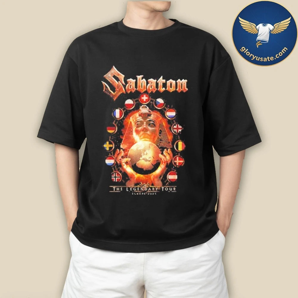 Sabaton Flags of Europe 2025 Tour T-Shirt