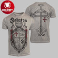 Sabaton Knights Templar Limited Templars Vintage Two Sided Shirt