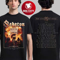 Sabaton Legendary Tour Europe 2025 Two Sided Shirt