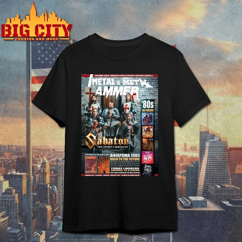 Sabaton On The Cover Of Metal Hammer Greece October Issue 2025 The Spirit Carries On Home Decor Poster Shirt
