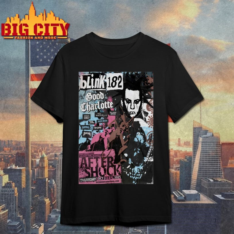 Sacramento, CA Blink 182 Oct 2-5 2025 Poster Shirts