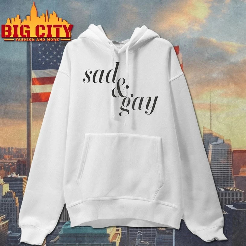 Sad And Gay text 2025 shirt