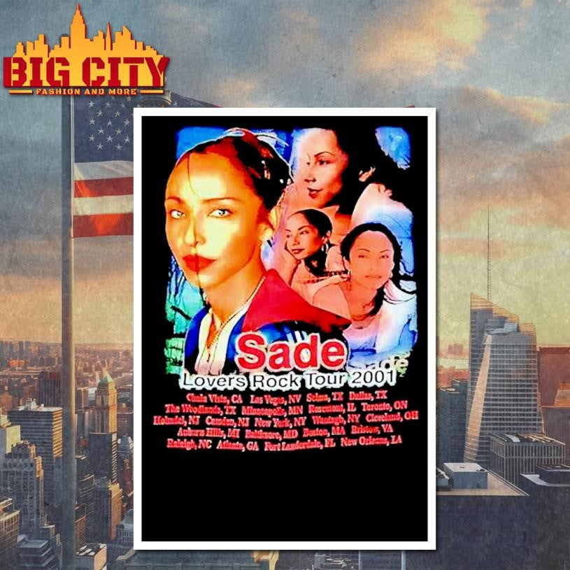 Sade Adu Lovers Rock Tour 2001 Shirt
