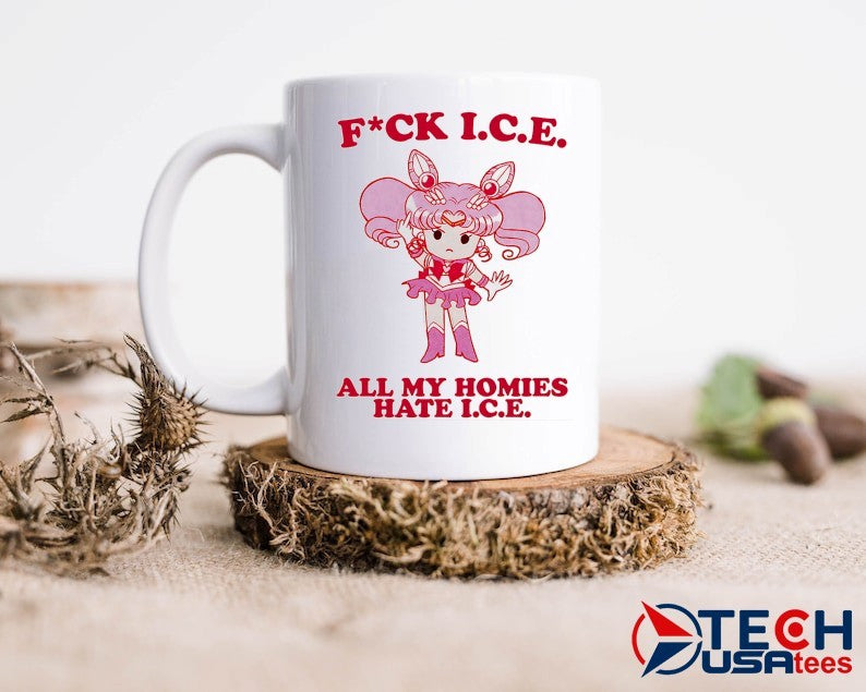 Sailor Chibi Moon fck I.C.E. all my homies hate I.C.E. shirt