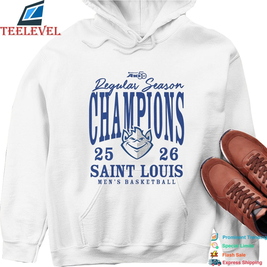 Saint Louis Billikens Men’s Basketball Atlantic 10 Regular Season Champions 2025-2026 T-shirts