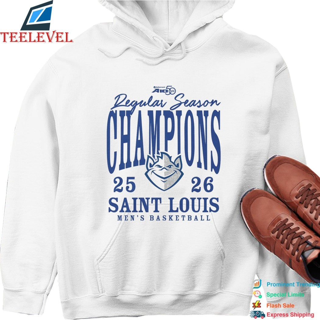 Saint Louis Billikens Men’s Basketball Atlantic 10 Regular Season Champions 2025-2026 T-shirts