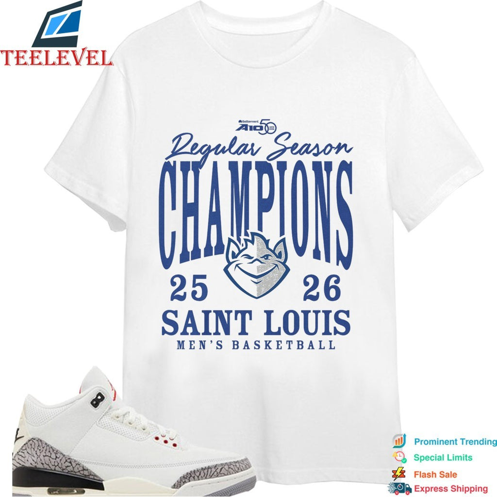 Saint Louis Billikens Men’s Basketball Atlantic 10 Regular Season Champions 2025-2026 T-shirts