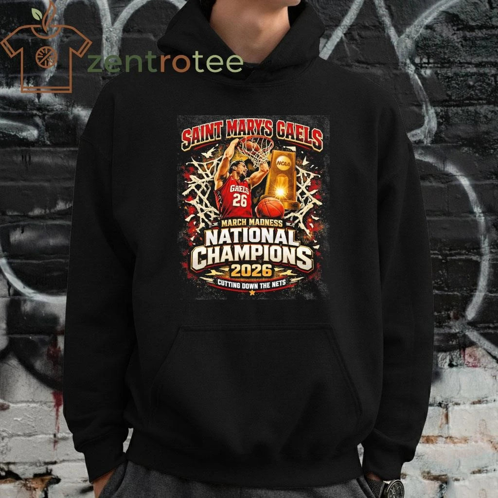 Saint Mary’s Gaels March Madness 2026 National Champions Basketball T-Shirt