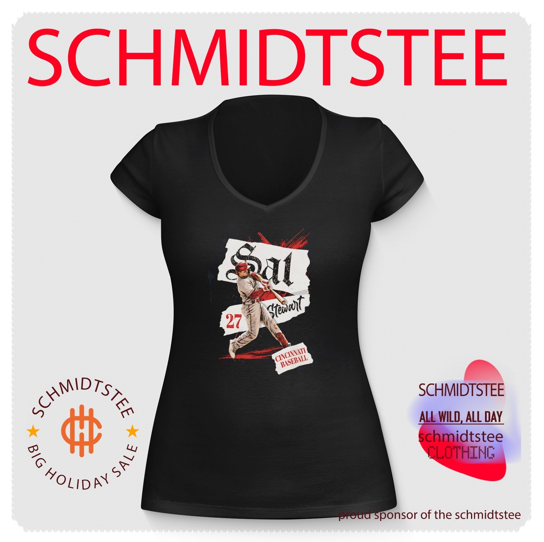 Sal Stewart Cincinnati Reds 27 graphic shirt