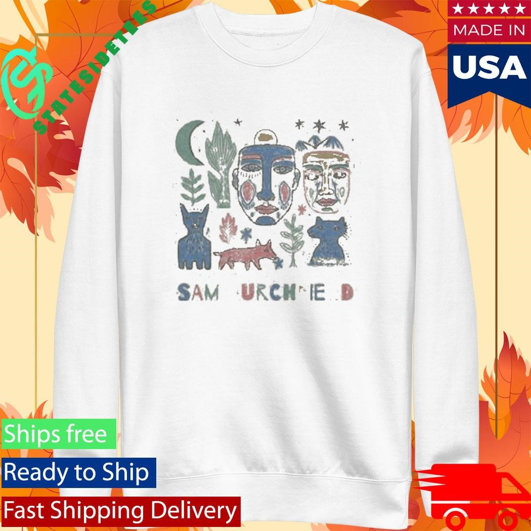 Sam Burchfield Folk Collage Shirt