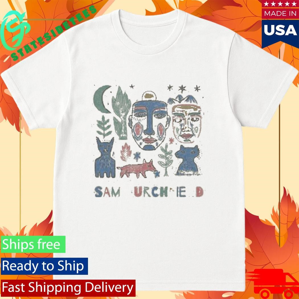 Sam Burchfield Folk Collage Shirt