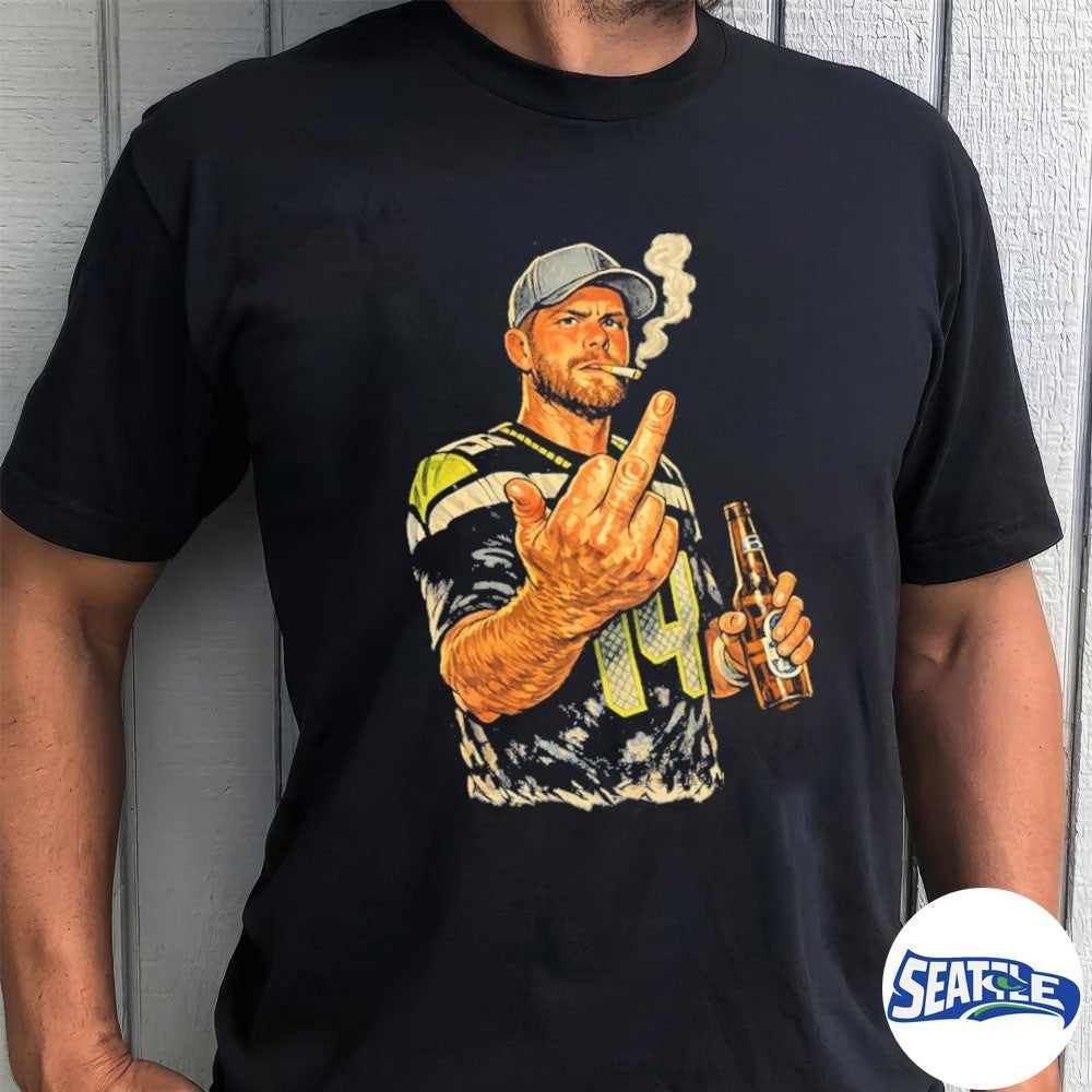 Sam Darnold Middle Finger Funny Meme Vintage Retro shirt