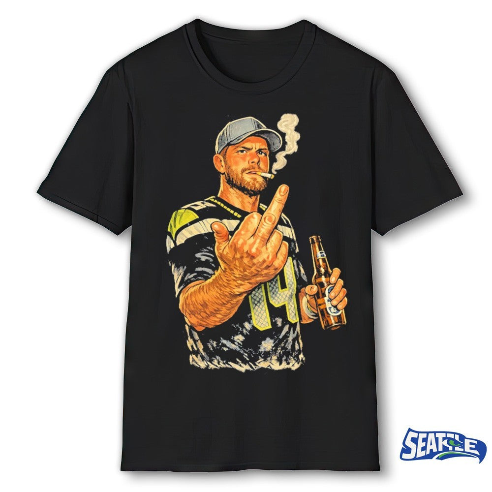 Sam Darnold Middle Finger Funny Meme Vintage Retro shirt