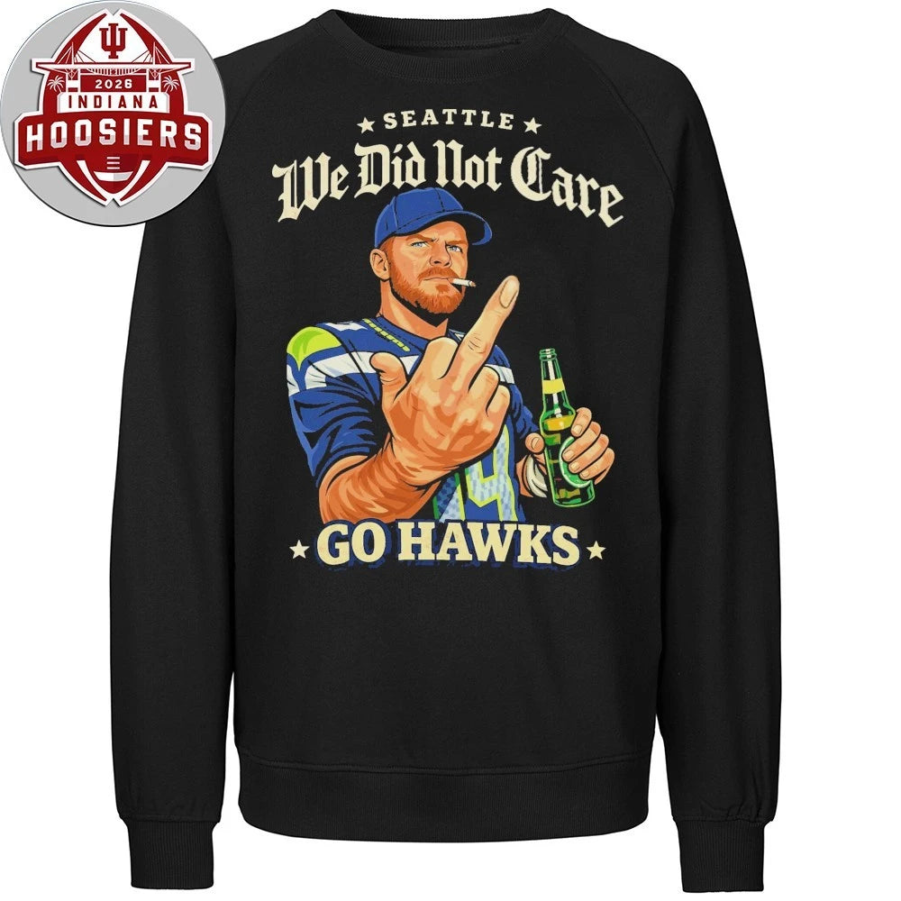 Sam Darnold Middle Finger The Viral Ernest Jones Parade Shirt Seattle We Did Not Care Go Hawks Tee