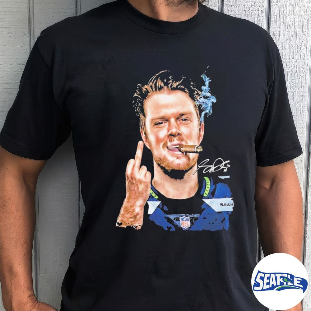 Sam Darnold Midlle Finger Signature Meme shirt