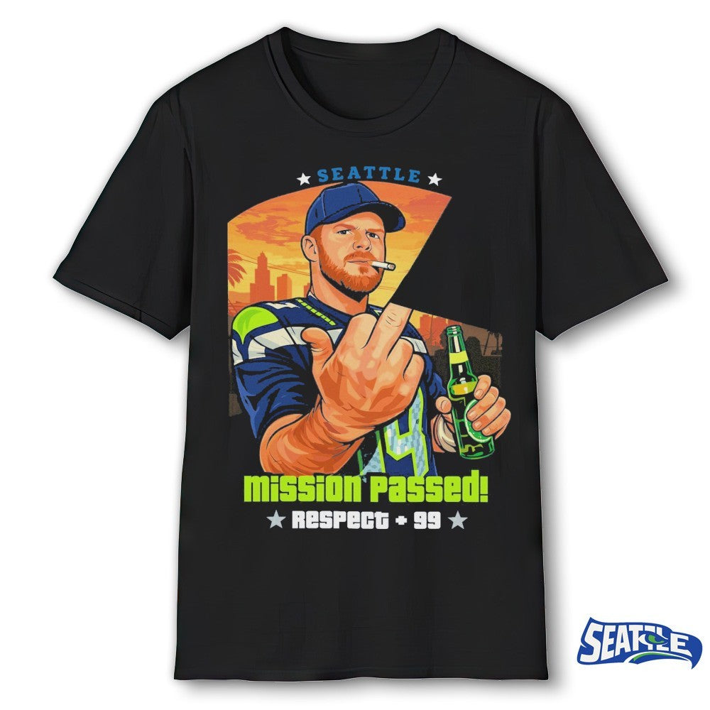 Sam Darnold Smoking and Middle Finger Ernest Jones Parade Mission Passed shirt